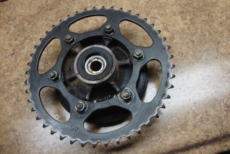 2001 Kawasaki EX250 EX 250 Ninja Rear Chain Drive Sprocket & Cush Drive Back I7
