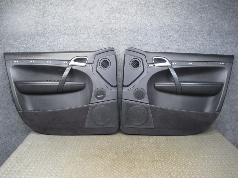 2009-2010 PORSCHE CAYENNE 957 FRONT RIGHT & LEFT SIDE DOOR PANEL COVER BLACK SET