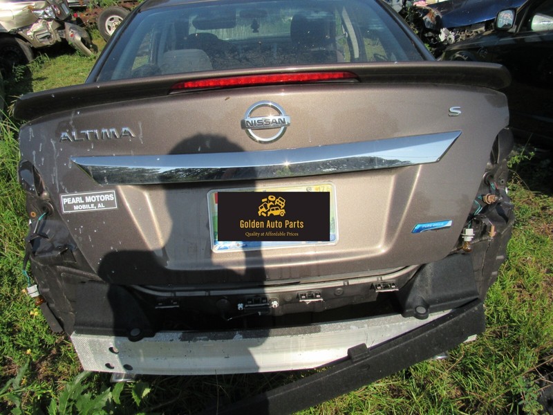 13-15 NISSAN ALTIMA SEDAN TRUNK DECK LID TAILGATE W/O REAR CAMERA TOBACCO CAJ
