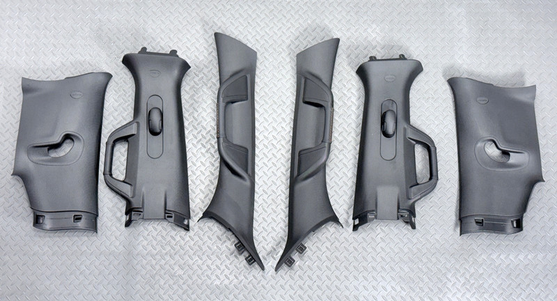 ✅ 19-26 RAM 1500 5th Gen LIMITED OEM A-B-C-PILLAR MOLDING SET Black TRIM PANEL