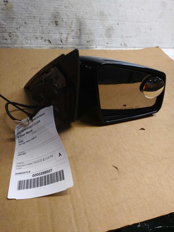 2010 MERCEDES C-CLASS Right Door Mirror Assembly OEM Used 180K Miles NJ25-21404