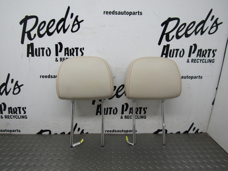 11-19 DODGE JOURNEY LIMITED FRONT LEFT & RIGHT SEAT HEADRESTS LIGHT TAN LEATHER