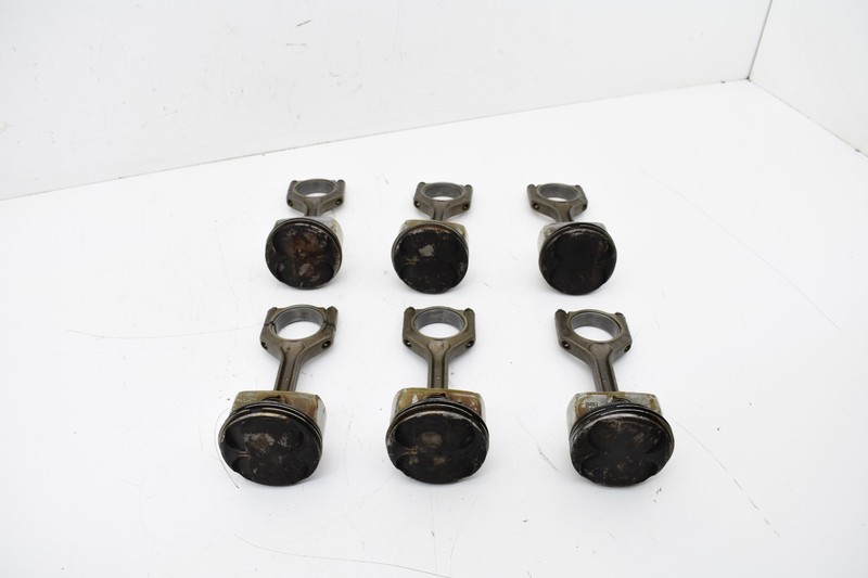 2007-2013 BMW E90 328xi N52B30 PISTON AND CONNECTING ROD SET OF 6 OEM KW29