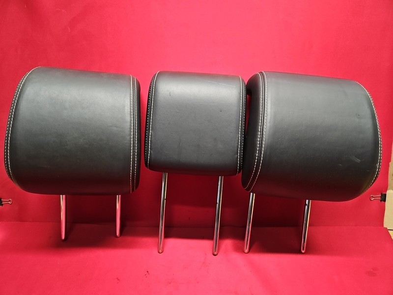 2010 - 2013 Land Range Rover Sport REAR Headrest SET Black Satin Style Leather