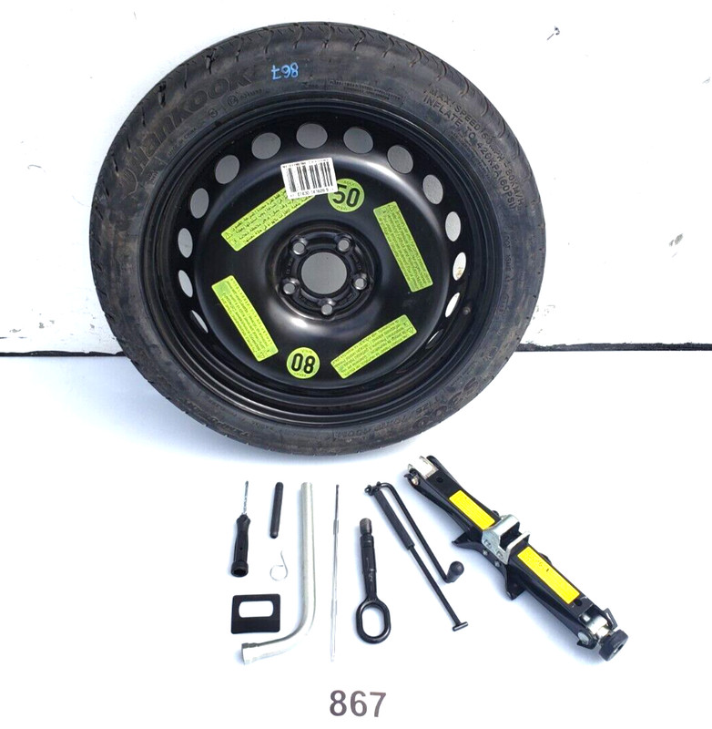 ✅ OEM Audi S4 A5 S4 Emergency Spare Tire Wheel Rim R19 ET29 w/ Tire Jack NOTE*