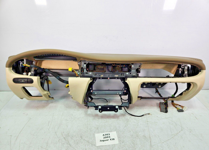 ✅ 1998-2003 OEM Jaguar XJ8 XJR Dash Dashboard Instrument Panel Trim Beige