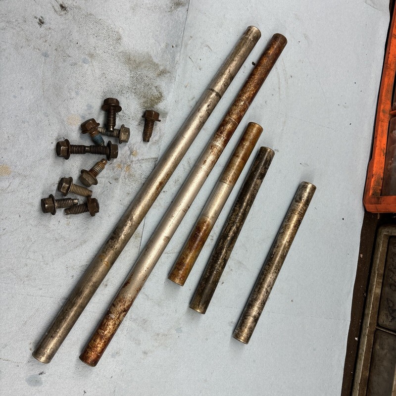 1979 Polaris Vintage Snowmobile Apollo, Colt 340 rear suspension track shafts
