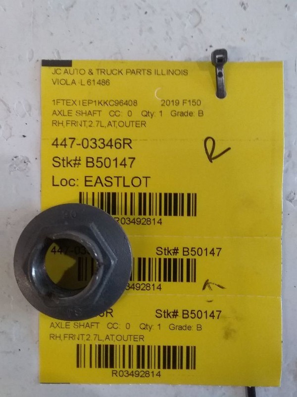 Passenger Axle Shaft Front Axle Outer Fits 16-20 FORD F150 PICKUP 3492814