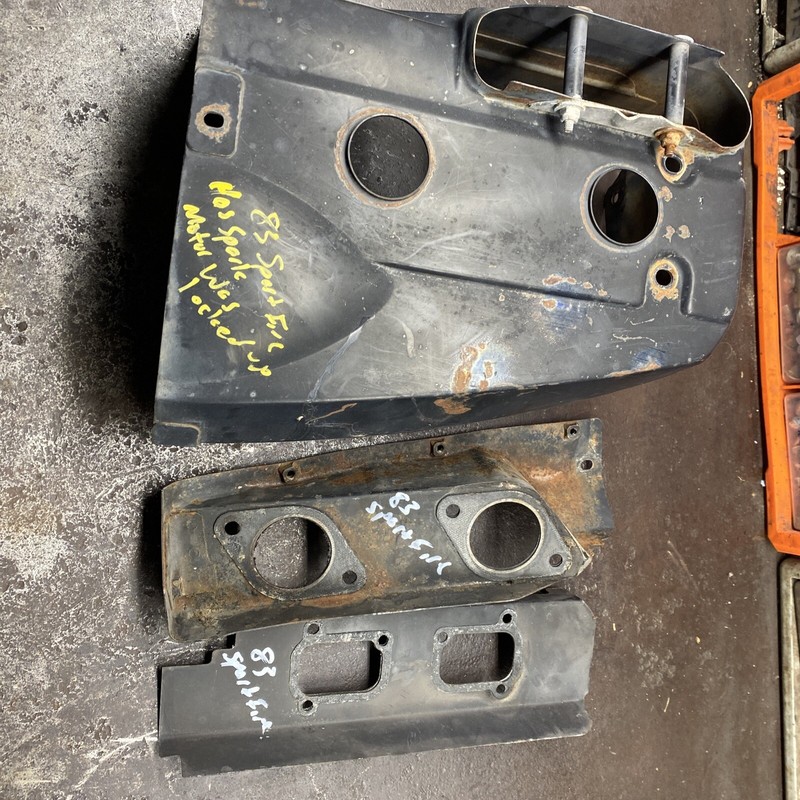 1983 John Deere Sportfire Vintage snowmobile Kawasaki 440 Motor Covers
