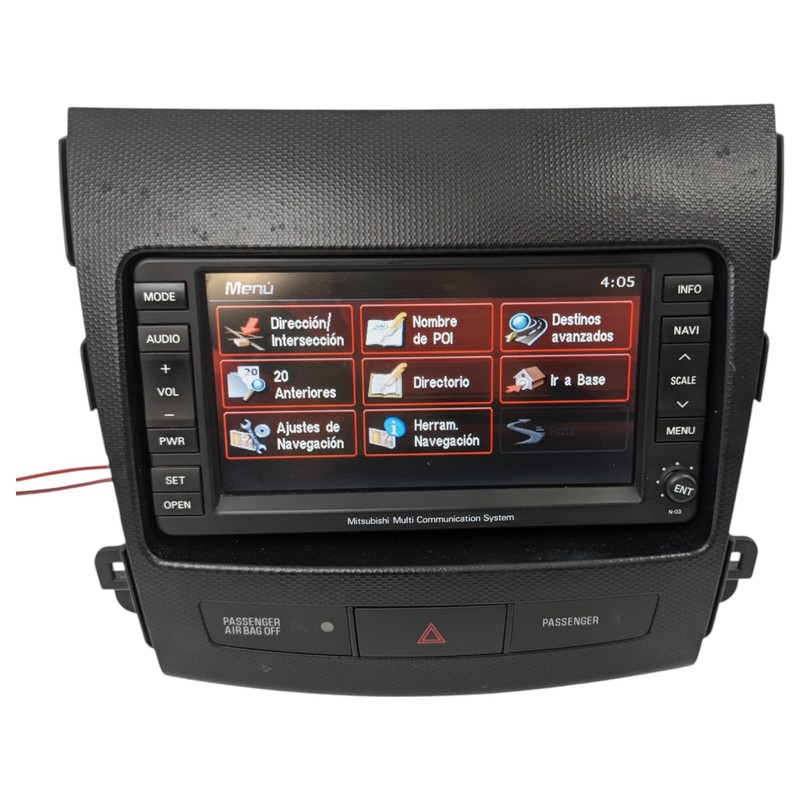 2007-2015 MITSUBISHI LANCER OUTLANDER HEADUNIT NAVIGATION GPS SCREEN MONITOR OEM