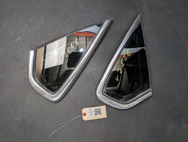 2PC Rear Right & Left Quarter Window Glass Set 2015 Volkswagen Passat 2014
