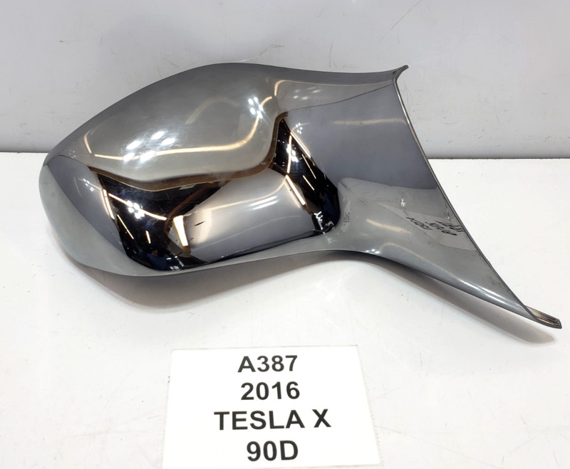 ✅ 16-23 OEM Tesla Model X Rear Left 2nd Row Monopost Seat Trim Cover Chrome*