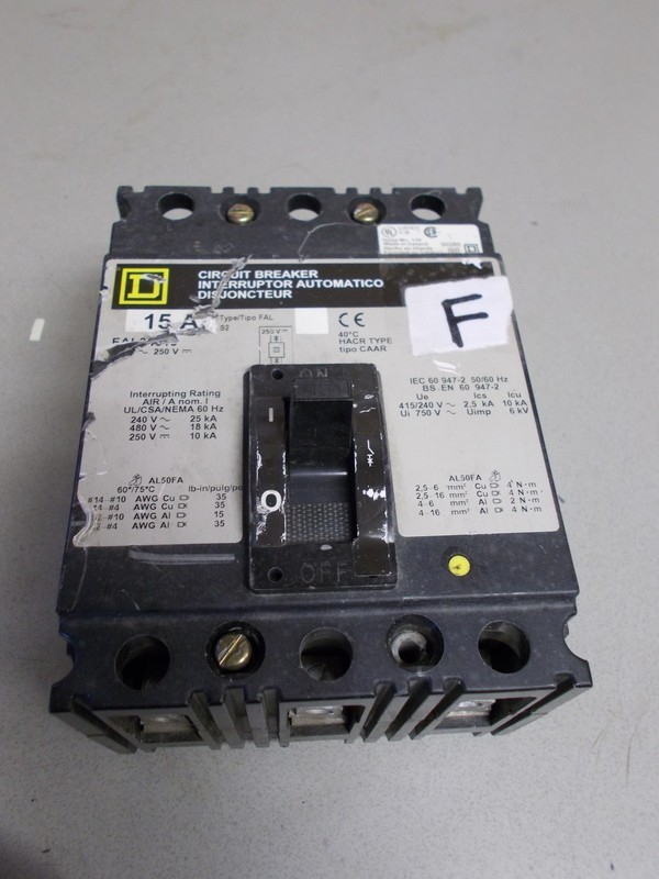 Square D IEC60947-2 15A Circuit Breaker *FREE SHIPPING*