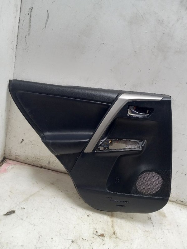 17 TOYOTA RAV 4 LIMITED REAR DRIVER LEFT DOOR PANEL BLACK-EA20