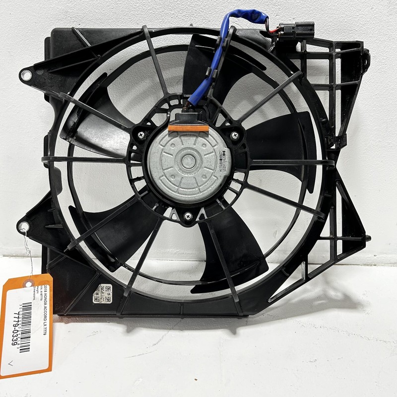18-20 HONDA ACCORD 1.5L LEFT SIDE RADIATOR COOLING FAN SHROUD BLADE MOTOR OEM
