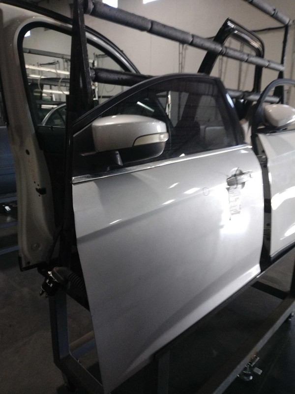 2012 Ford Focus Left Front Door Silver 4DR HTBK 118K Mileage Used Part