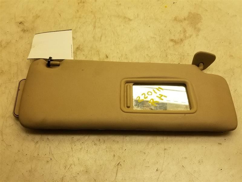 04-07 TOYOTA HIGHLANDER PASSENGER SIDE SUN SHADE VISOR
