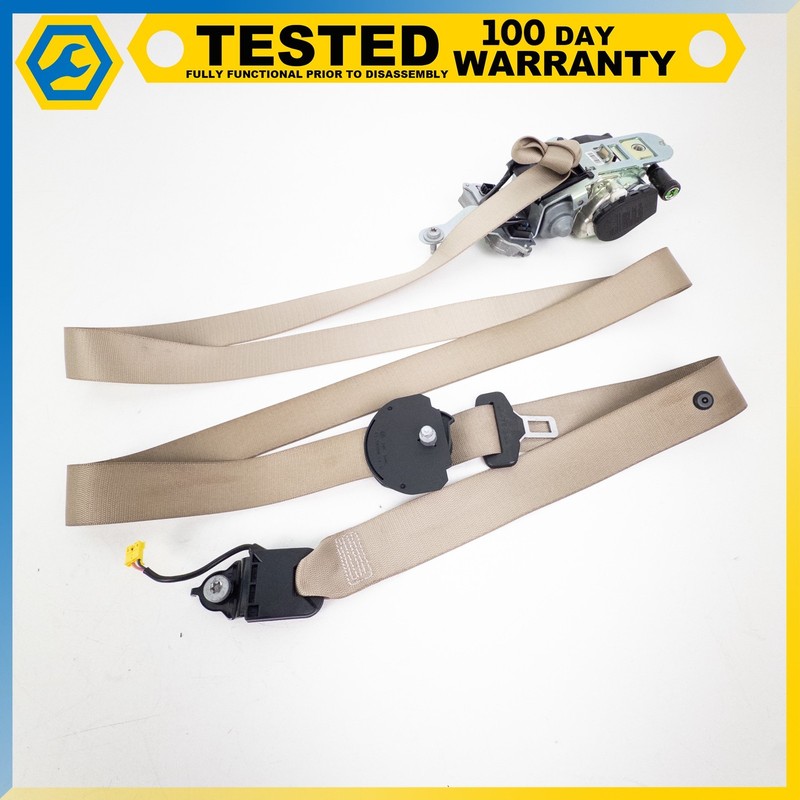 12-18 MERCEDES-BENZ CLS63 AMG CLS550 FRONT RIGHT SEAT BELT SIDE BEIGE OEM