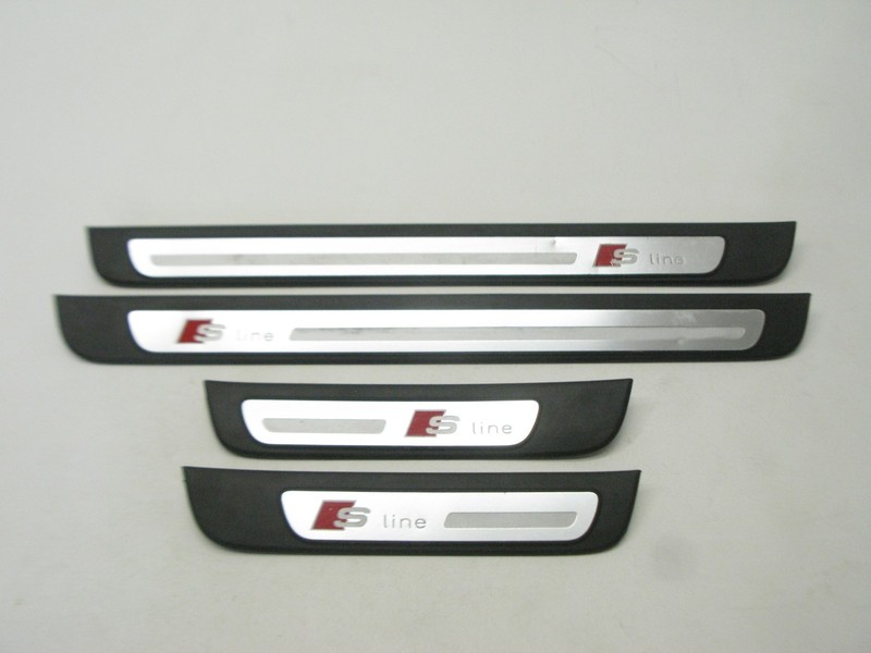 09-16 AUDI B8 A4 S LINE SEDAN DOOR SILL PANEL SCUFF PLATE OEM GENUINE 051325