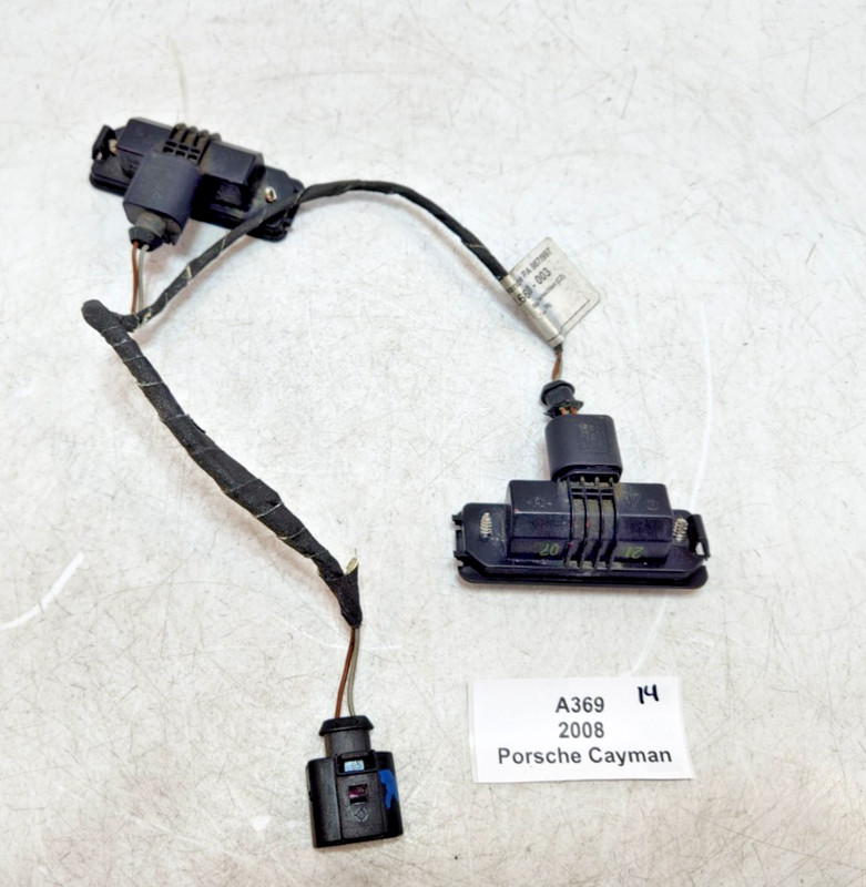 ✅ 2005-2012 OEM Porsche Cayman 987 Bumper License Plate Wiring Wire Harness