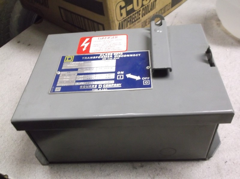 Square D Class 9070 Transformer Disconnect 600VAC SK5271N Ser A 200775