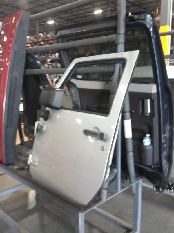 2011 Jeep Wrangler Left Door Silver - Used - 145K Miles - OEM Replacement
