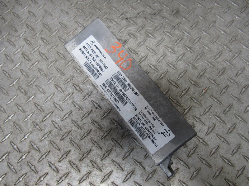 07 08 SATURN AURA COMMUNICATION CONTROL MODULE 16917583