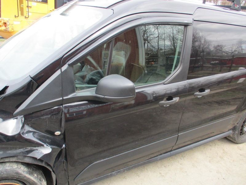 19-23 Ford Transit Connect Left Driver Front Door Black Scratchers With Molding