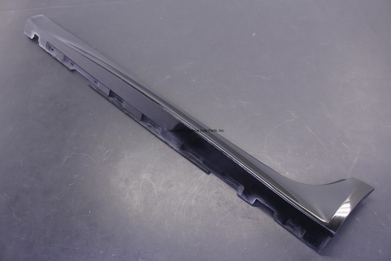 JAGUAR XFR 10 11 12 13 14 15 DRIVER LEFT ROCKER SKIRT MOLDING OEM BLACK PEL