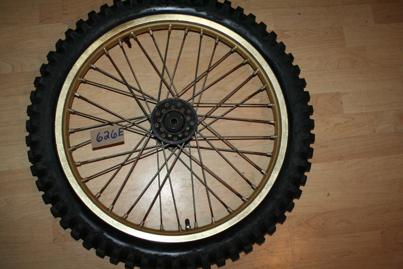 1990 Yamaha YZ 250 Front Wheel Rim Tire Takasago 21 x 1.60 OEM 90 A