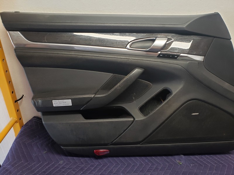 2010-2016 PORSCHE PANAMERA LEFT DRIVER DOOR TRIM PANEL COVER