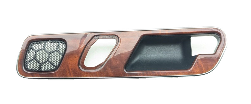 97-04 r170 MERCEDES SLK320 FRONT DRIVER LH DOOR INTERIOR HANDLE TRIM WOOD T0258