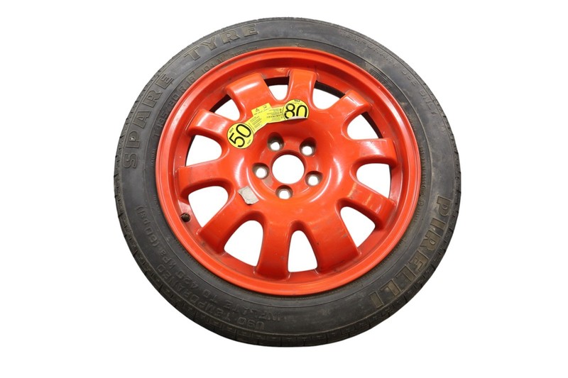 04-21 Jaguar X250 XJR XK XF Emergency Spare Tire Wheel Donut Rim 135 80 18" Oem