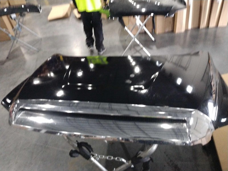 2017 Toyota Tundra OEM Black Hood Panel - Used, 113k Miles, Genuine Parts