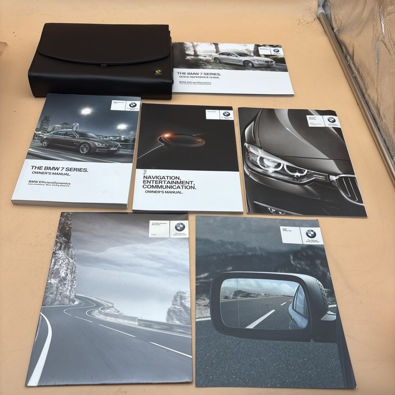 2014 BMW 7 SERIES OWNERS MANUAL Quick Reference Guide With Case Included