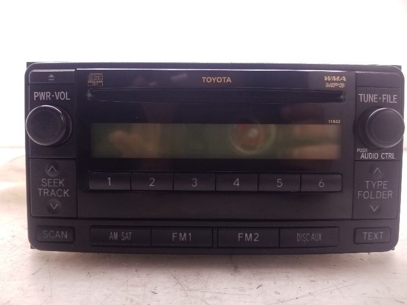 09-11 TOYOTA YARIS RADIO/STEREO RECEIVER UNIT ASSEMBLY