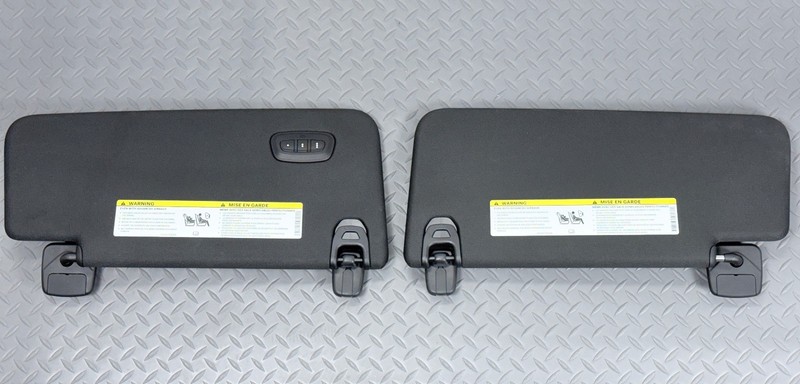 ✅ 19-26 RAM 1500 5th Gen. OEM ILLUMINATED SUN VISOR LEFT & RIGHT Black w/ MIRROR