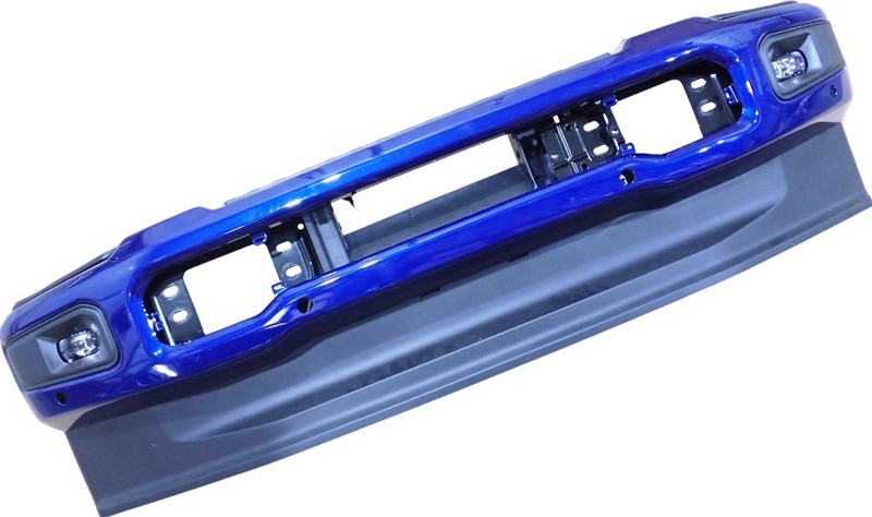 23-26 F250 Front Bumper Painted BLUE w/ LED Fogs OEM Factory Super Duty Truck