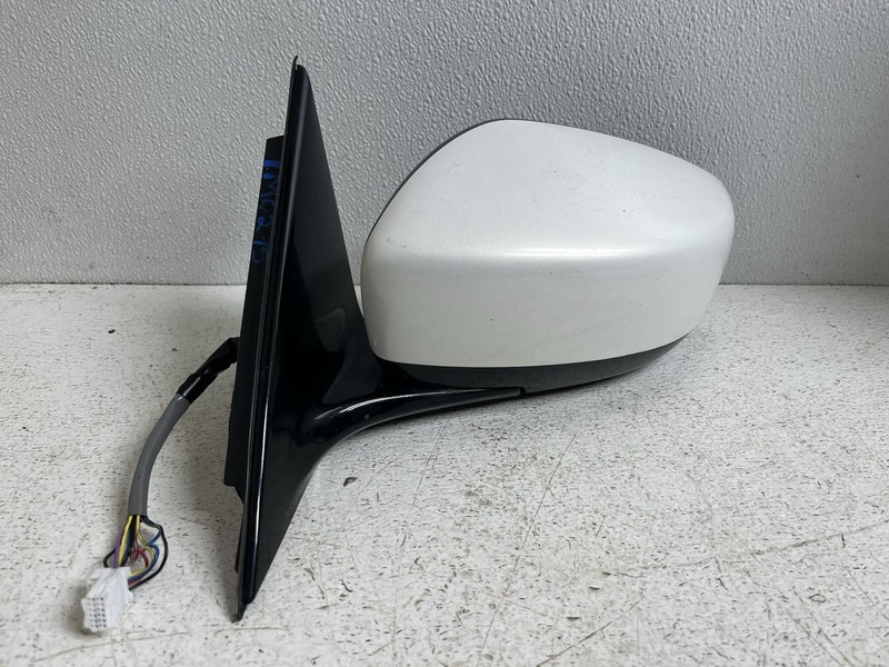 2009-2013 Infiniti G37 Sedan Left Driver Door Mirror Memory 9 Wire White Oem