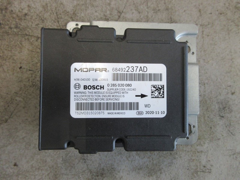2021 2022 Dodge Durango R/T OEM SRS Occupant Restraint Control Module 68492237