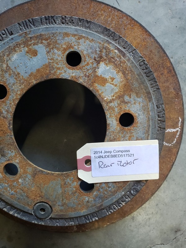 2014 Compass Rear Rotor