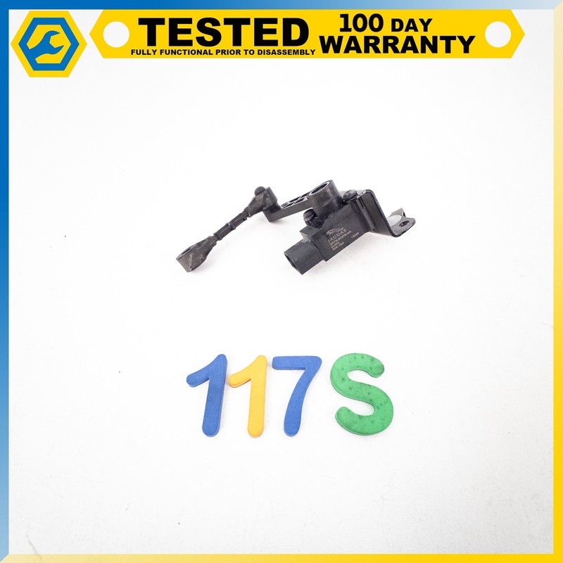 16-21 JAGUAR XF X260 F-PACE FRONT LEFT SIDE SUSPENSION HEIGHT LEVEL SENSOR OEM