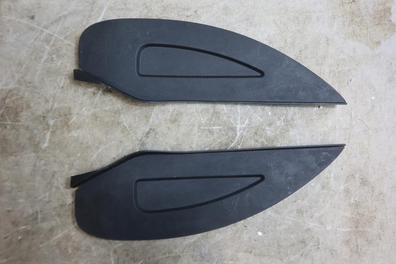 2011-2018 Jeep Wrangler JK OEM Dash End Cap Pair Left Right Black 1PJ31DX9AD