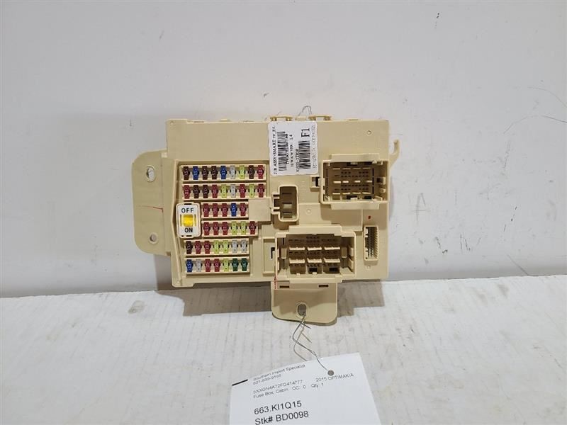 OPTIMAKIA 2015 Fuse Box Cabin 568924
