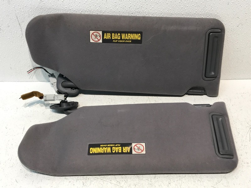 99-03 Acura CL Type S Left Right Interior Sun Visor Gray Pair OEM