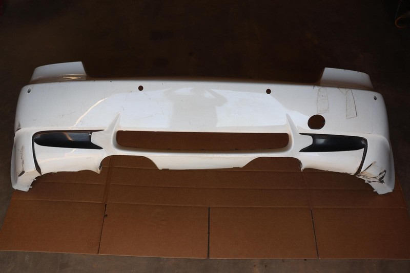 2008-2013 BMW M3 E92 E93 REAR BUMPER COVER PANEL W/ PARK ASSIST HOLES OEM