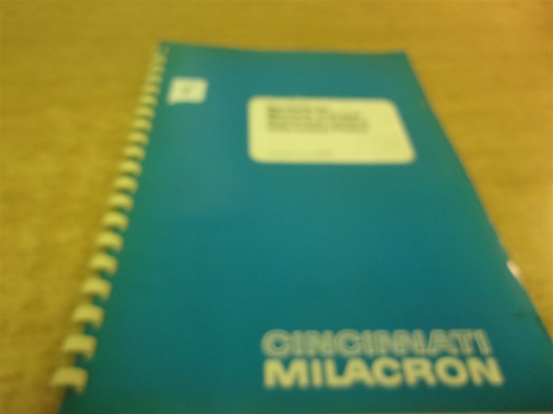 Cincinnati Milacron Symbols Numerical Control Instruction Plates 91200022 "V"