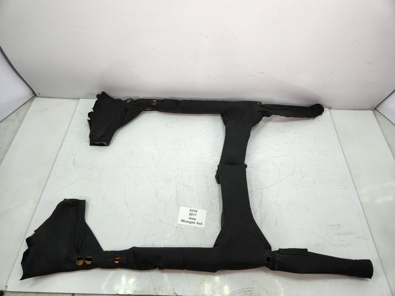 ✅ 11-17 OEM Jeep Wrangler Interior Roof Ceiling Roll Bar Pillar Zipper Cover