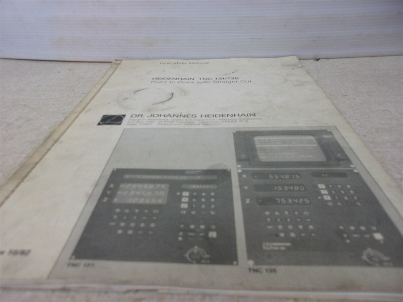 Heidenhain TNC131/135 Operating Manual *FREE SHIPPING*
