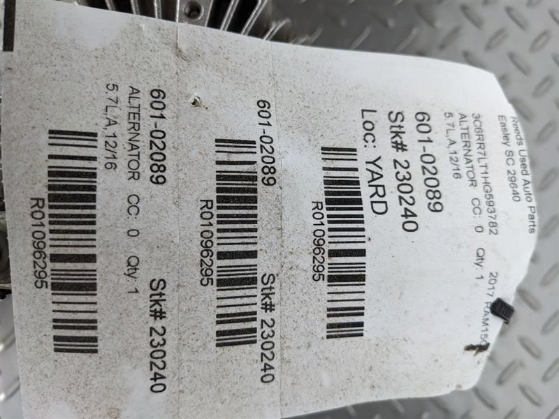 Alternator Classic Style 5 Lug Wheel Fits 15-20 DODGE 1500 PICKUP 1096295